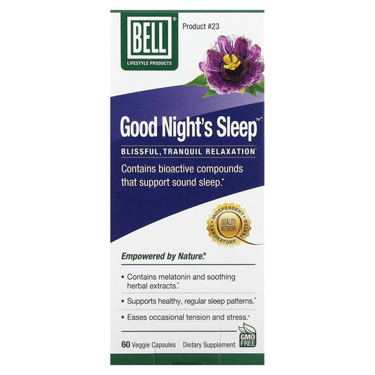Pre-Order | Arrives in 5–10 Days – Bell Lifestyle
Good Night's Sleep, 60 Veggie Capsules
