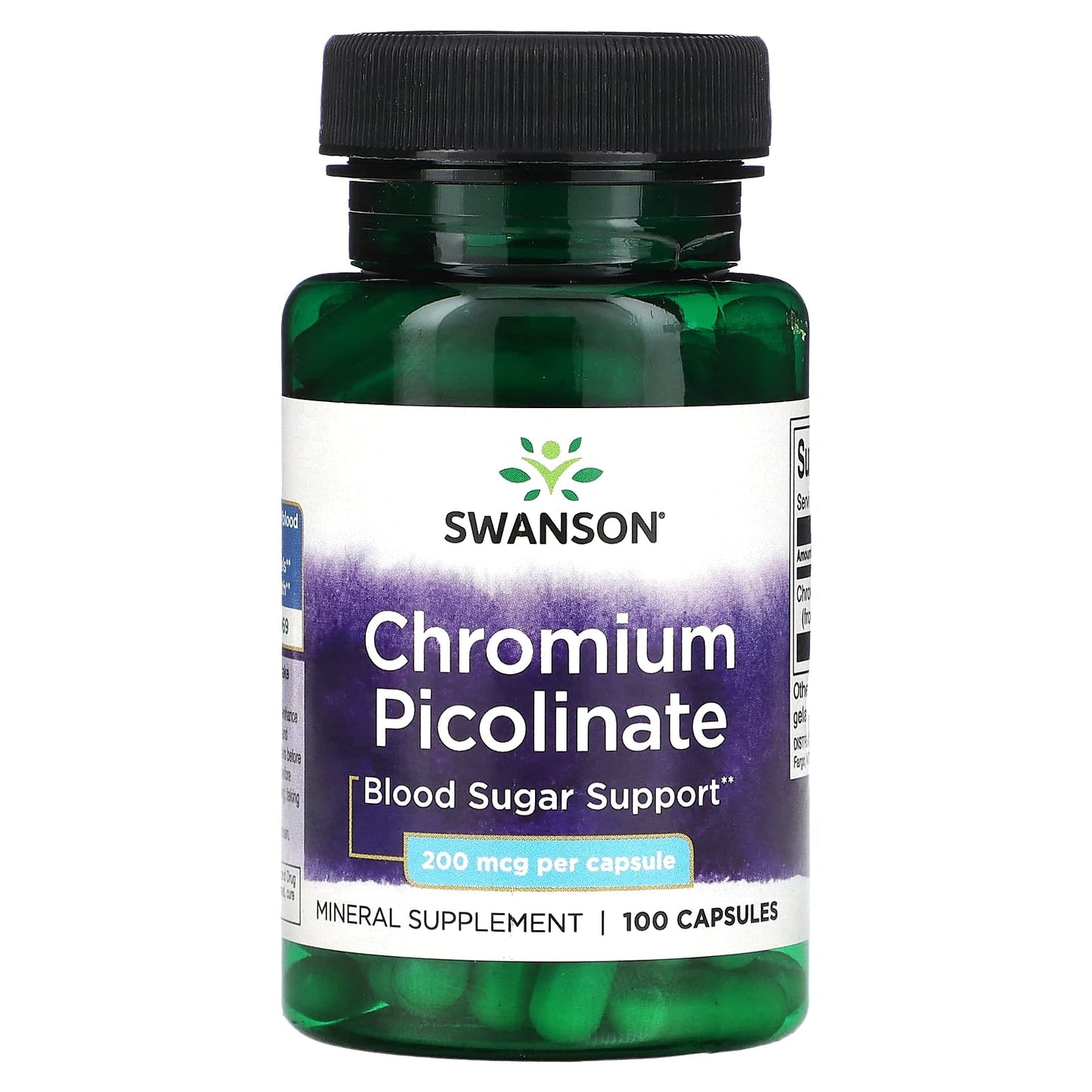Pre-Order | Arrives in 5–10 Days – Swanson
Chromium Picolinate, 200 mcg, 100 Capsules