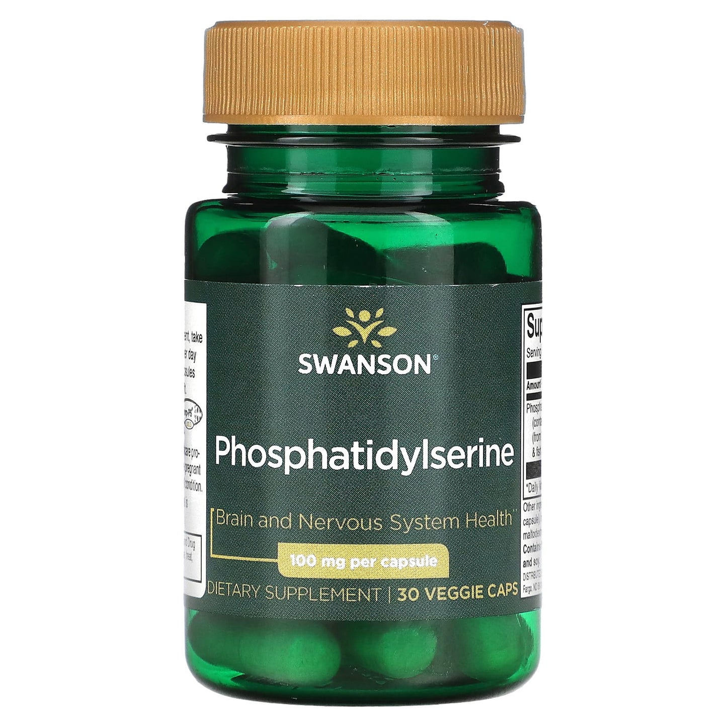 Pre-Order | Arrives in 5–10 Days – Swanson
Phosphatidylserine, 100 mg, 30 Veggie Caps