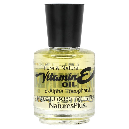 Pre-Order | Arrives in 5–10 Days – NaturesPlus
Vitamin E Oil, 1/2 fl oz