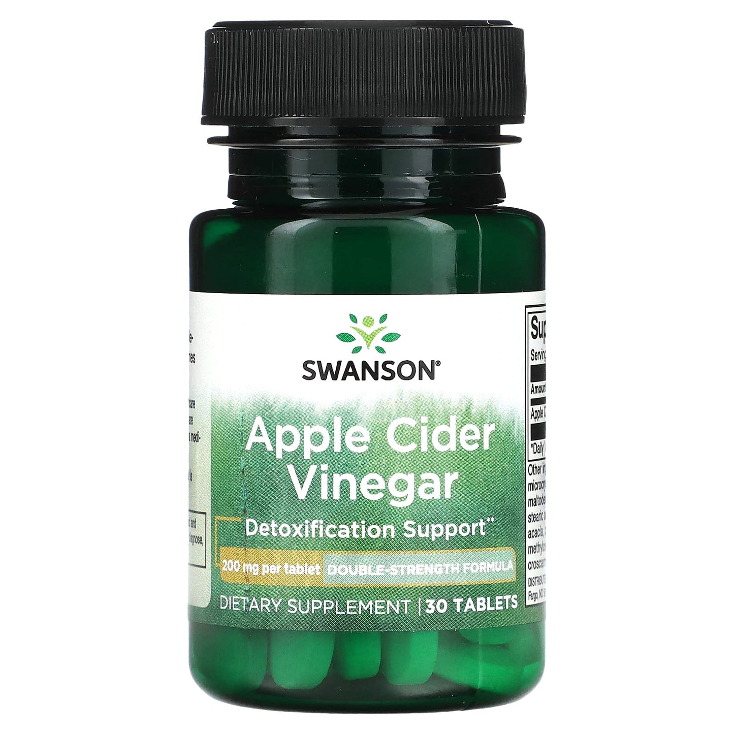 Pre-Order | Arrives in 5–10 Days – Swanson
Apple Cider Vinegar, 200 mg , 30 Tablets