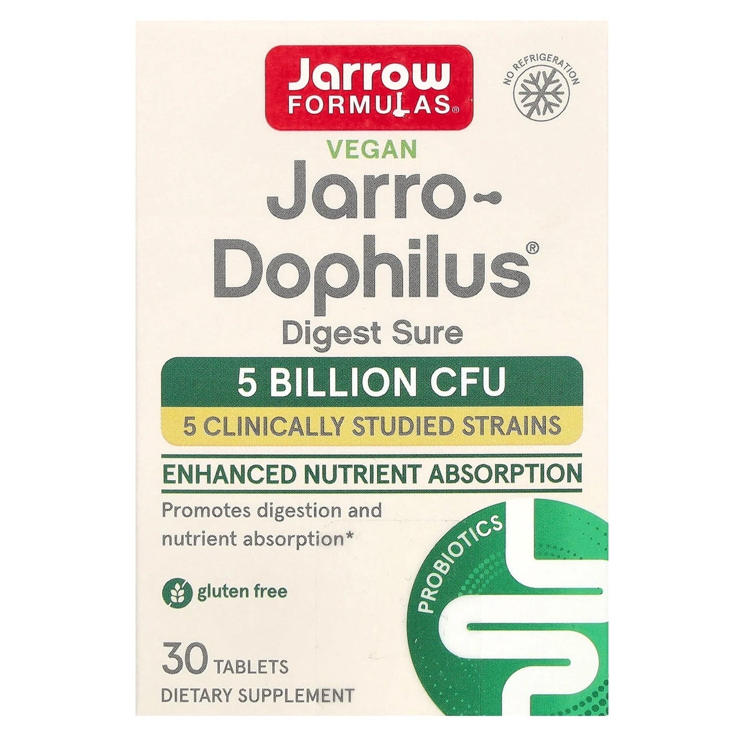 Pre-Order | Arrives in 5–10 Days – Jarrow Formulas
Vegan Jarro-Dophilus, Digest Sure, 5 Billion CFU, 30 Tablets