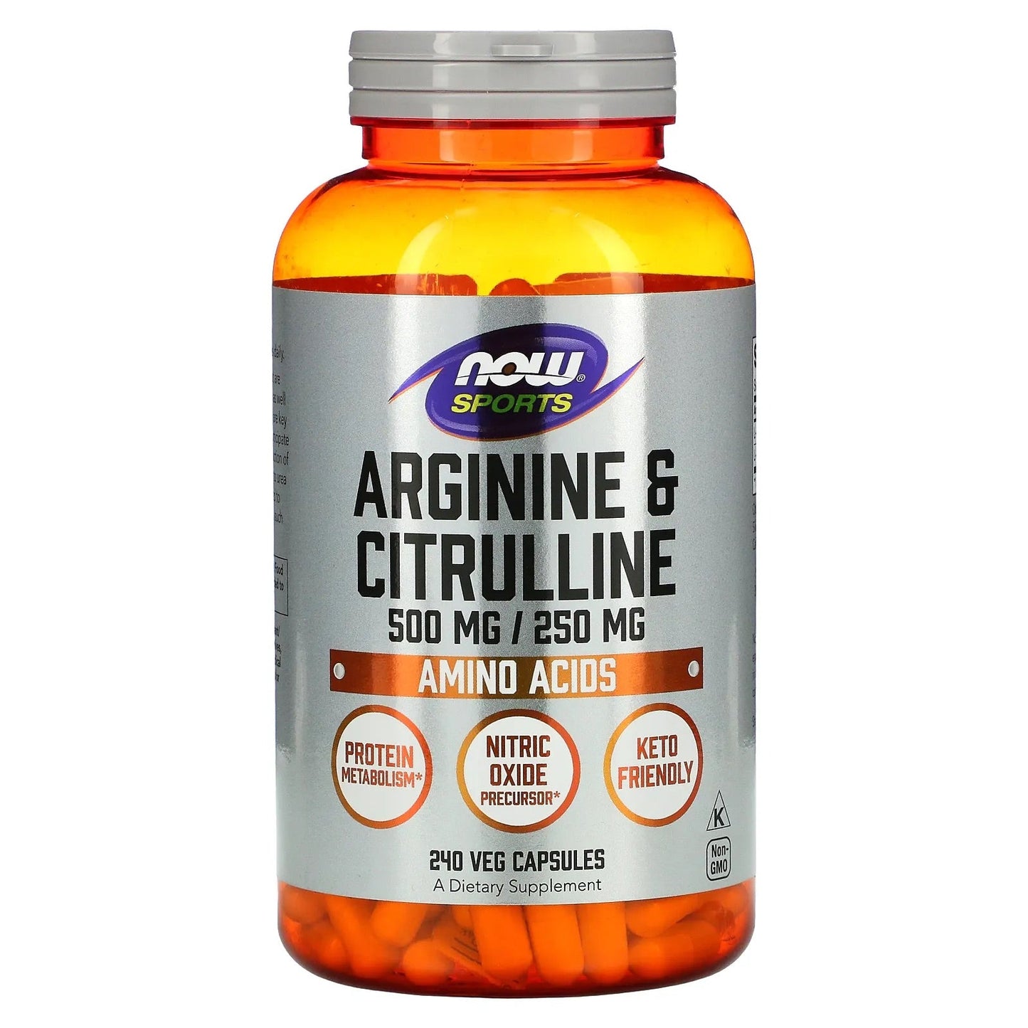 Pre-Order | Arrives in 5–10 Days – NOW Foods
Sports, Arginine & Citrulline, 240 Veg Capsules