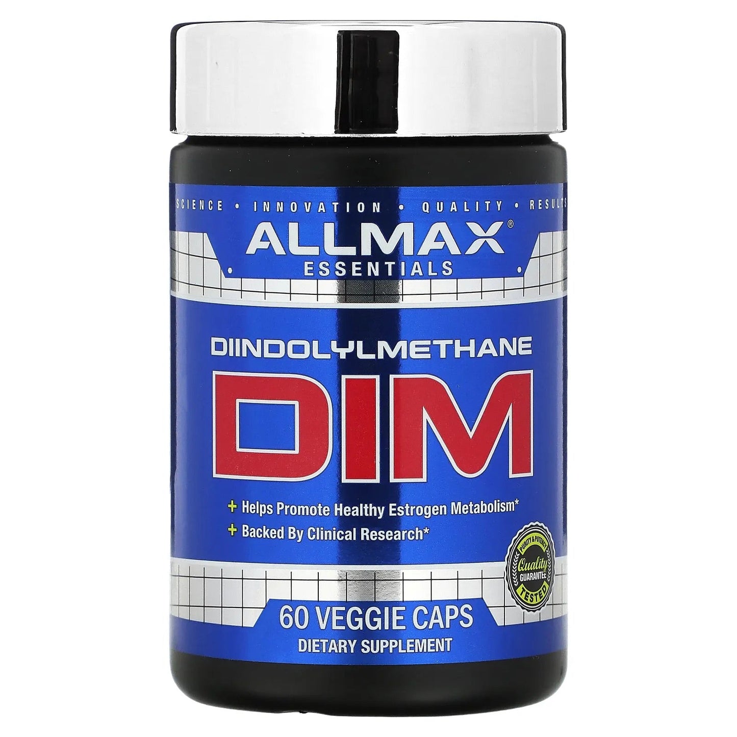 Pre-Order | Arrives in 5–10 Days – ALLMAX
Essentials, DIM, 100 mg , 60 Veggie Caps