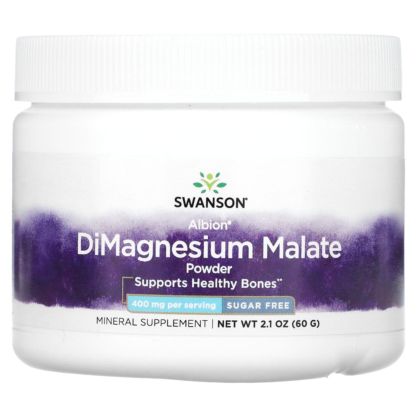 Pre-Order | Arrives in 5–10 Days – Swanson
DiMagnesium Malate Powder, 400 mg, 2.1 oz (60 g)
