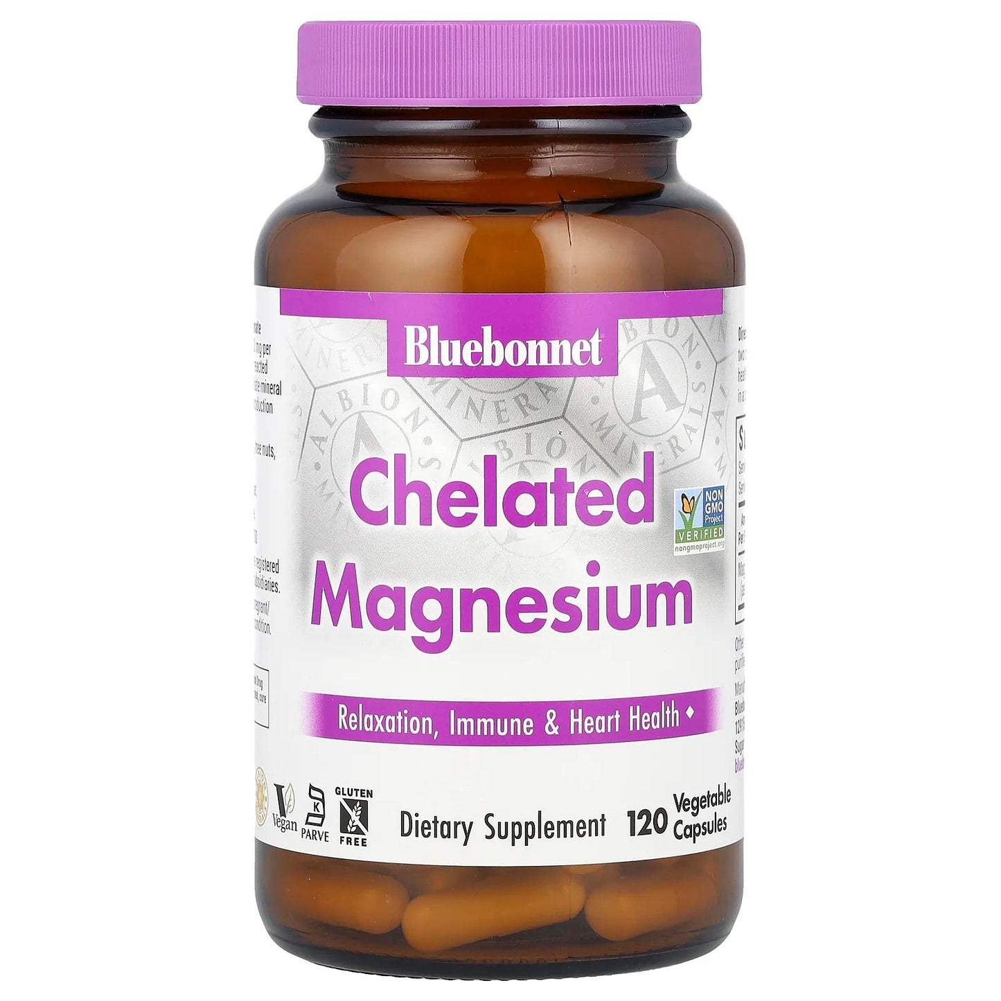 Pre-Order | Arrives in 5–10 Days – Bluebonnet Nutrition
Chelated Magnesium, 200 mg, 120 Vegetable Capsules (100 mg per Capsule)