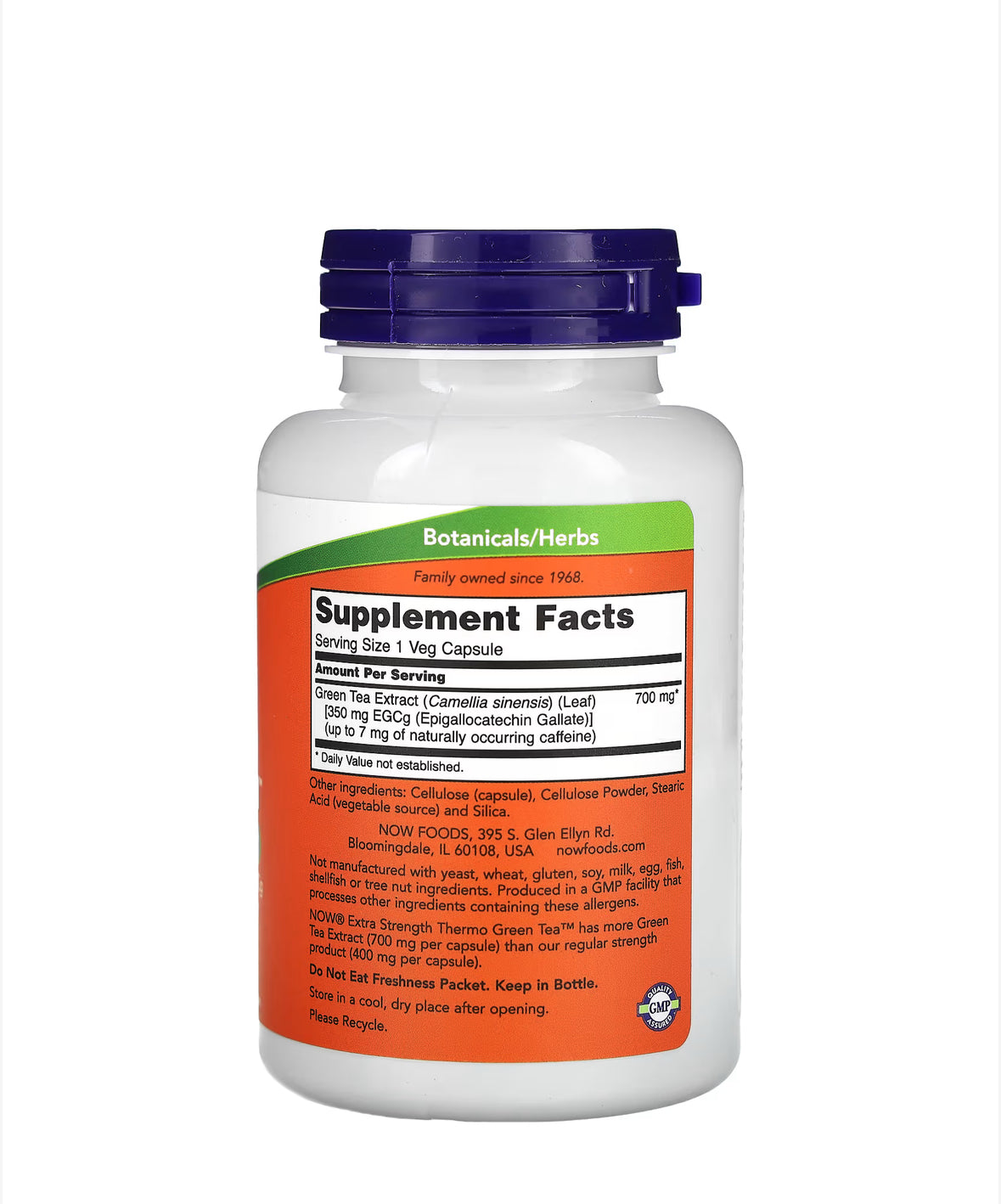 Pre-Order | Arrives in 5–10 Days –
NOW EXTRA STRENGTH THERMO GREEN TEA, 90 VEG CAPSULES