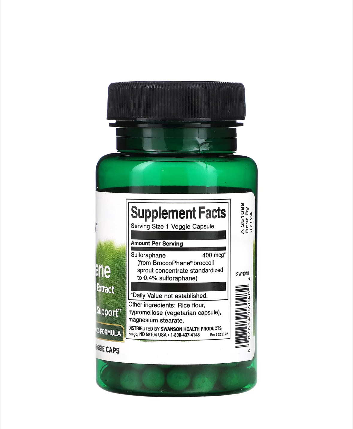 Pre-Order | Arrives in 5–10 Days – SWANSON SULFORAPHANE FROM BROCCOLI SPROUT EXTRACT