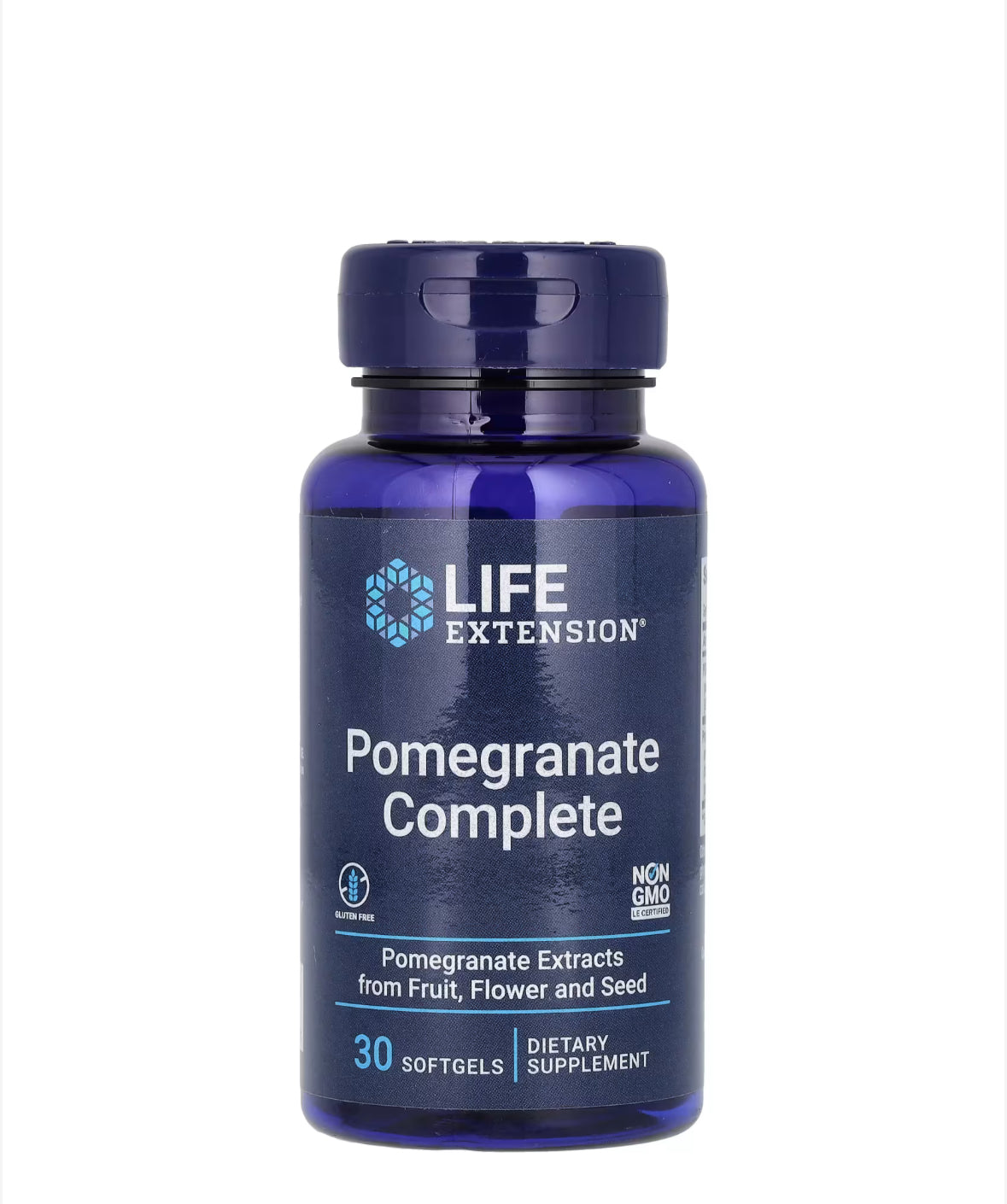 Pre-Order | Arrives in 5–10 Days –
LIFE EXTENSION POMEGRANATE COMPLETE, 30 SOFTGELS