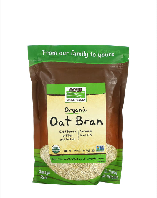 Pre-Order | Arrives in 5–10 Days – NOW ORGANIC OAT BRAN, 397G