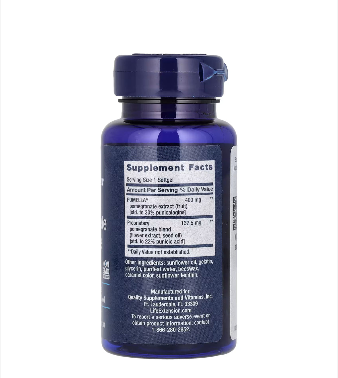 Pre-Order | Arrives in 5–10 Days –
LIFE EXTENSION POMEGRANATE COMPLETE, 30 SOFTGELS