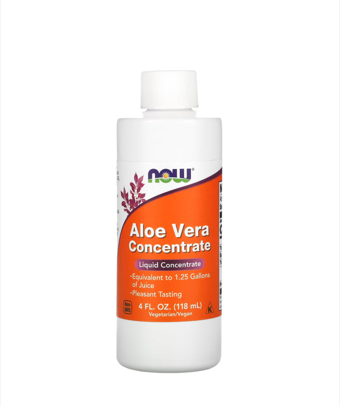 Pre-Order | Arrives in 5–10 Days – NOW ALOE VERA CONCENTRATE 118ML