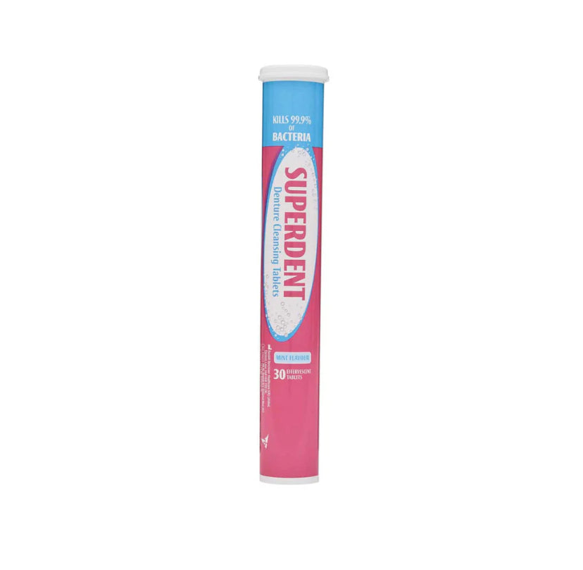 SUPERDENT DENTURE CLEANSING TABLETS