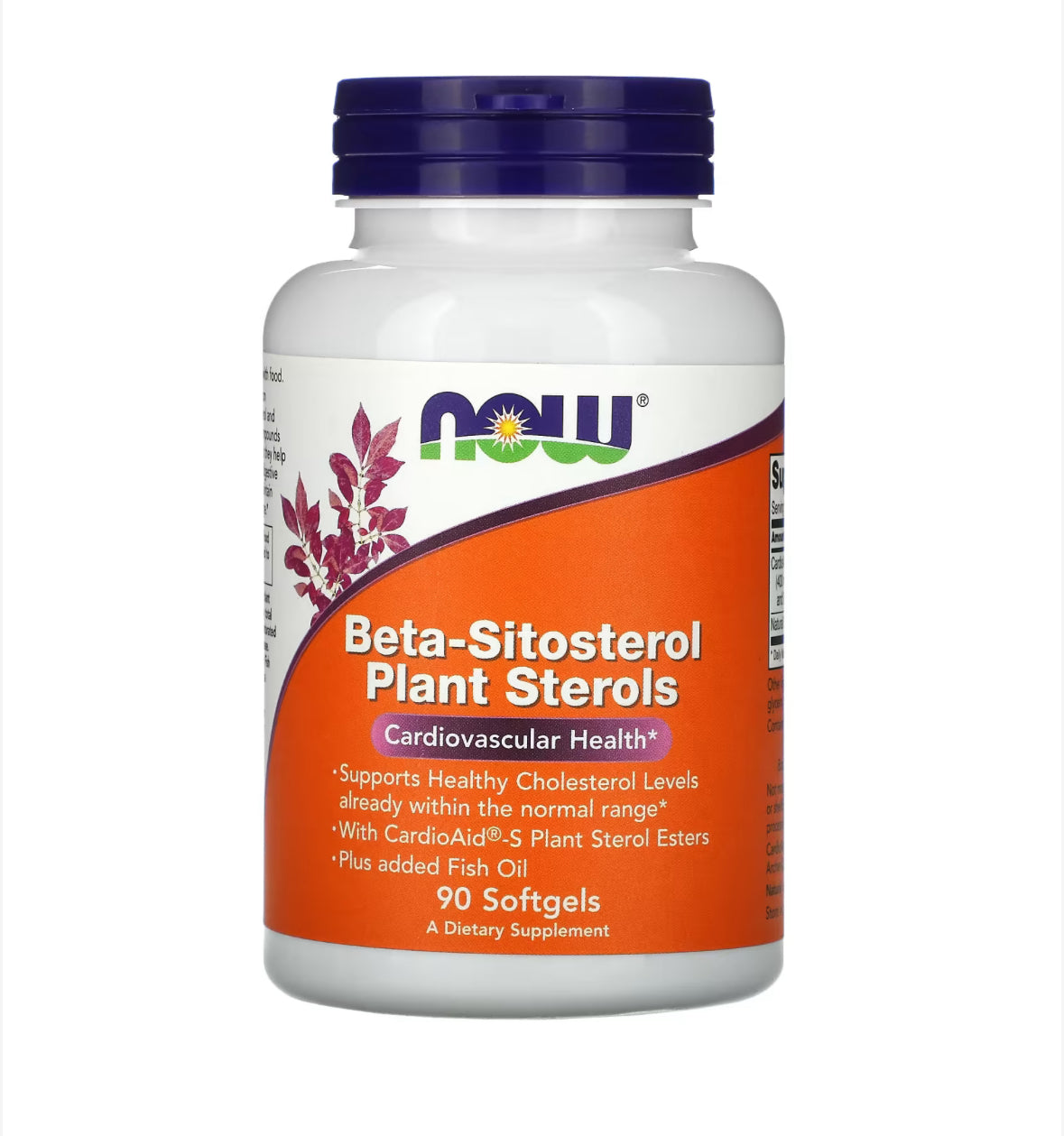 Pre-Order | Arrives in 5–10 Days – NOW BETA-SITOSTEROL PLANT STEROLS, 90 SOFTGELS