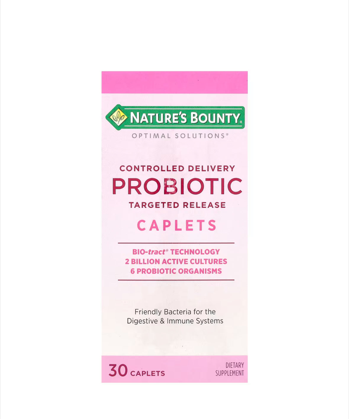 Pre-Order | Arrives in 5–10 Days –
NATURE’S BOUNTY OPTIMAL SOLUTIONS PROBIOTIC CAPLETS