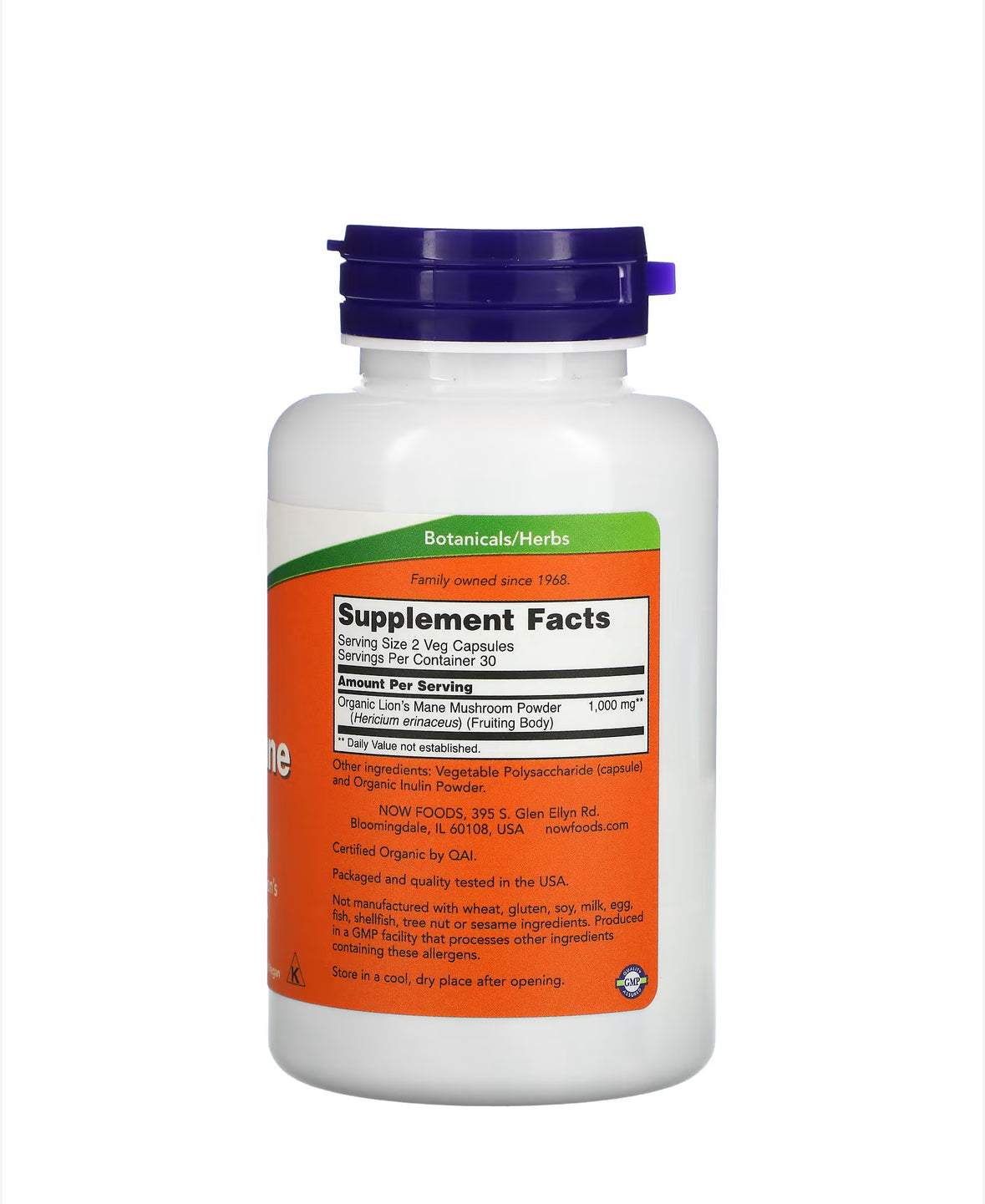 Pre-Order | Arrives in 5–10 Days – NOW LION’S MANE 500MG