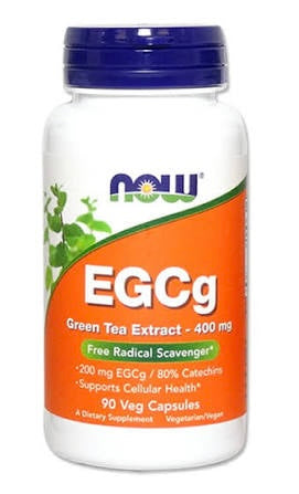 NOW EGCg GREEN TEA EXTRACT 400MG, 90 CAPSULES