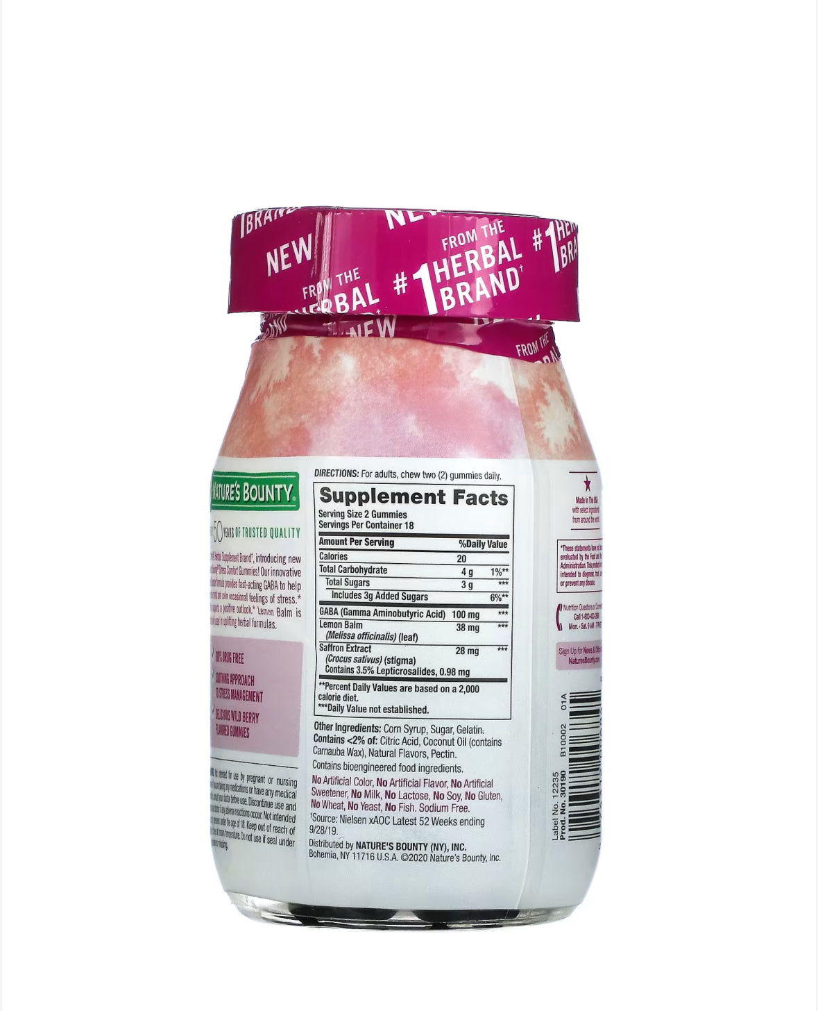 Pre-Order | Arrives in 5–10 Days – NATURE’S BOUNTY STRESS COMFORT, MOOD BOOSTER, WILD BERRY, 36 GUMMIES