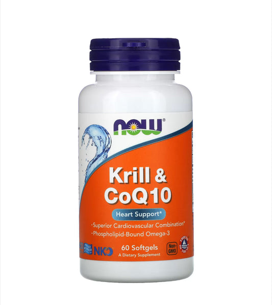 Pre-Order | Arrives in 5–10 Days –
NOW KRILL & COQ10
