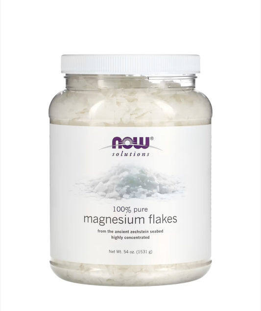 Pre-Order | Arrives in 5–10 Days – NOW SOLUTIONS 100% PURE MAGNESIUM FLAKES, 1531G