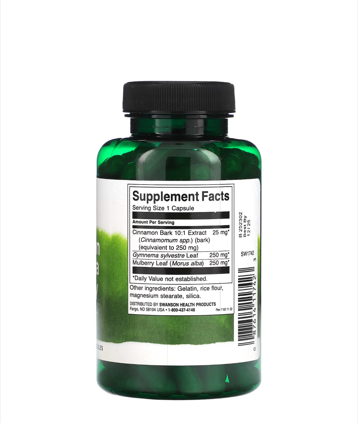 Pre-Order | Arrives in 5–10 Days – SWANSON CINNAMON GYMNEMA MULBERRY COMPLEX