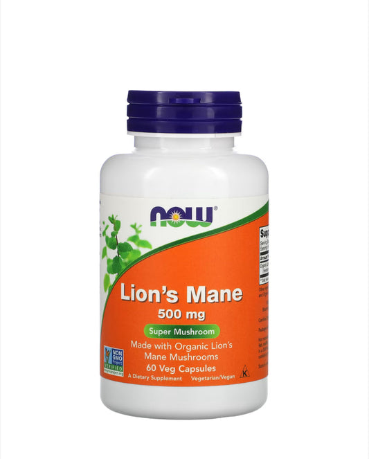 Pre-Order | Arrives in 5–10 Days – NOW LION’S MANE 500MG