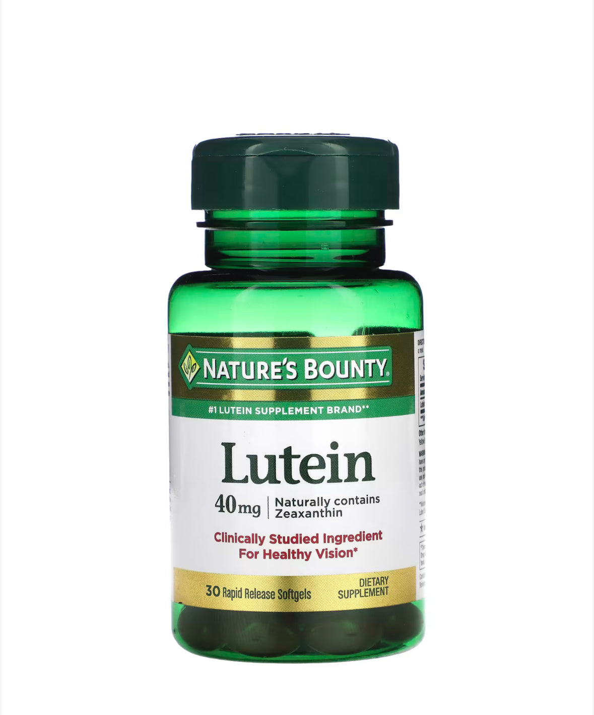 Pre-Order | Arrives in 5–10 Days –
NATURE’S BOUNTY LUTEIN 40MG