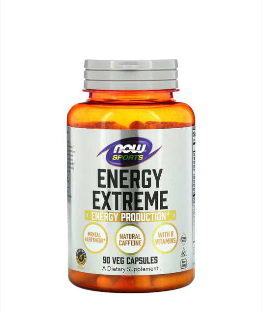 Pre-Order | Arrives in 5–10 Days –
NOW SPORTS ENERGY EXTREME, 90 VEG CAPSULES