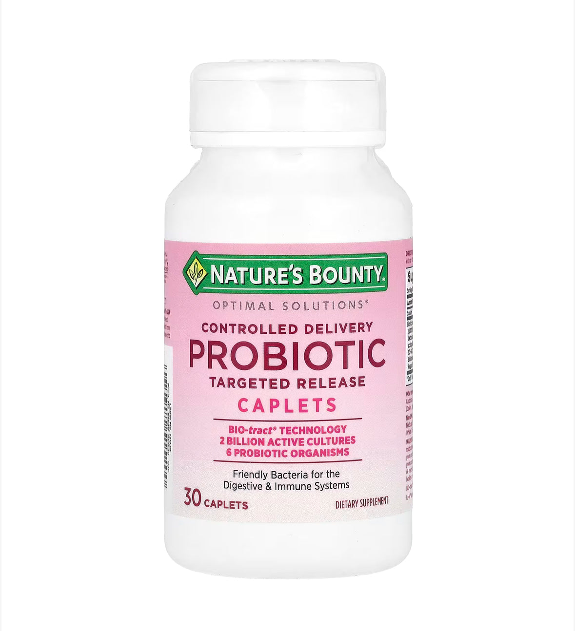 Pre-Order | Arrives in 5–10 Days –
NATURE’S BOUNTY OPTIMAL SOLUTIONS PROBIOTIC CAPLETS
