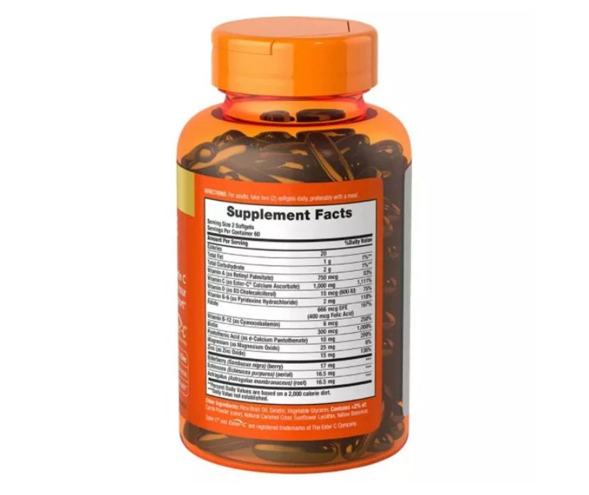 NATURE’S BOUNTY IMMUNE 24 HOUR+ 120 SOFTGELS