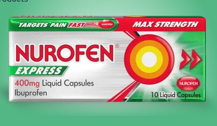 NUROFEN EXPRESS 400MG LIQUID CAPSULES