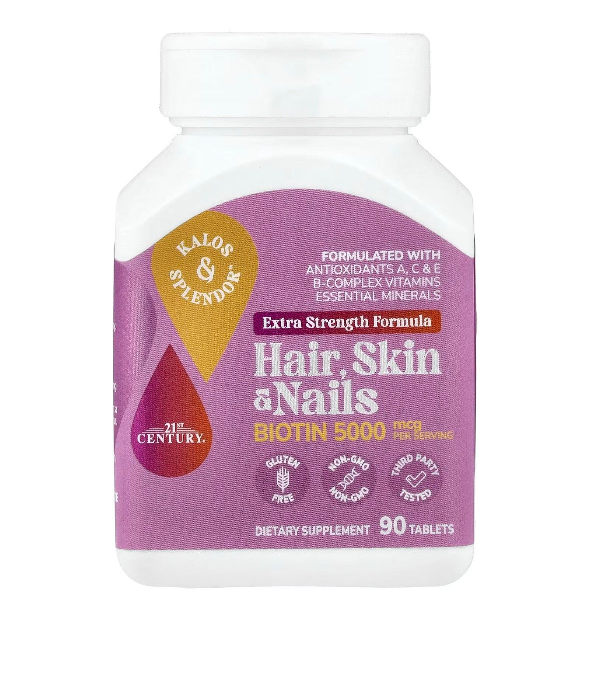 Pre-Order | Arrives in 5–10 Days – 21ST CENTURY EXTRA STRENGTH HAIR, SKIN & NAILS, 90 TABLETS
