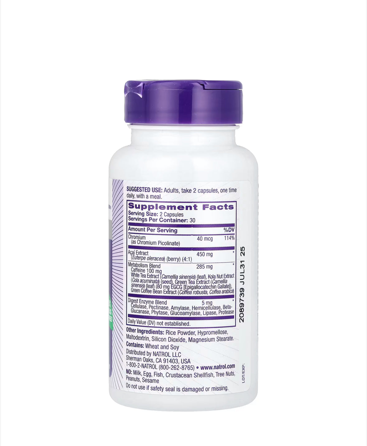 Pre-Order | Arrives in 5–10 Days – NATROL AÇAI BERRY COMPLEX