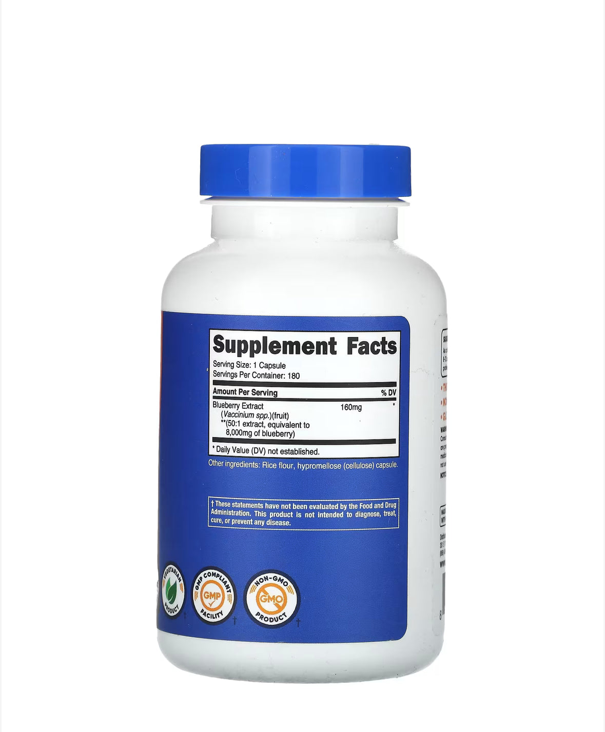 Pre-Order | Arrives in 5–10 Days – NUTRICOST BLUEBERRY EXTRACT, 180 CAPSULES