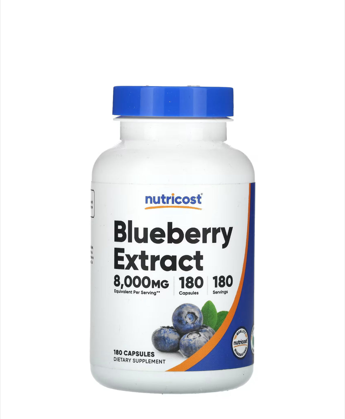 Pre-Order | Arrives in 5–10 Days – NUTRICOST BLUEBERRY EXTRACT, 180 CAPSULES
