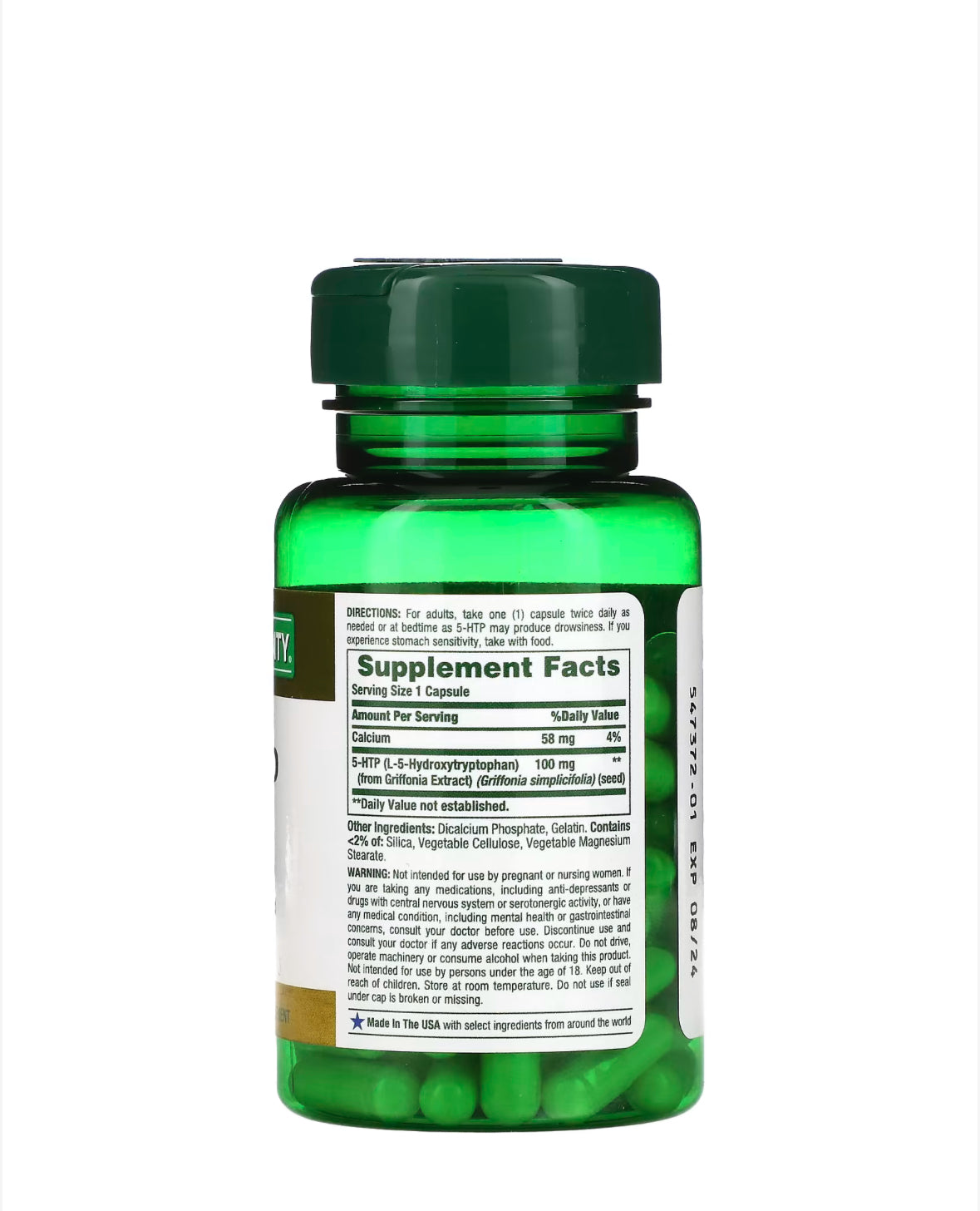 Pre-Order | Arrives in 5–10 Days –
NATURE’S BOUNTY 5-HTP 100MG, 60 CAPSULES