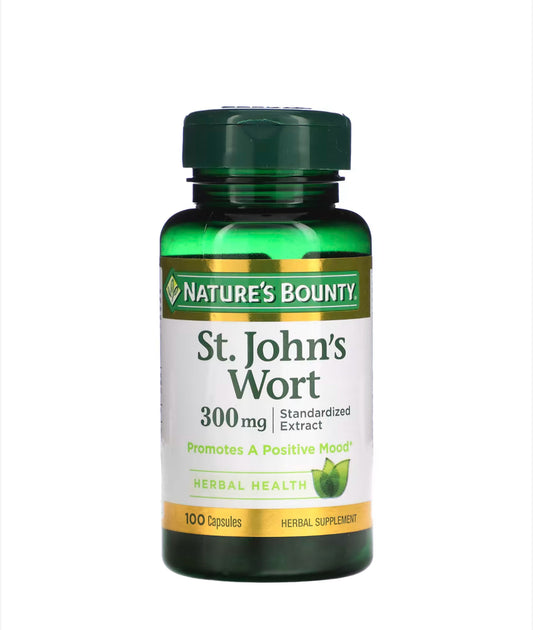 Pre-Order | Arrives in 5–10 Days – NATURE’S BOUNTY ST. JOHN’S WORT 300MG, 100 CAPSULES