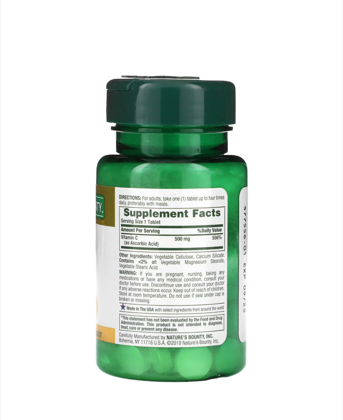 Pre-Order | Arrives in 5–10 Days –
NATURE’S BOUNTY VITAMIN C 500MG, 100 TABLETS