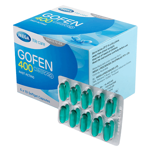 IBUPROFEN 400MG SOFTGEL CAPSULES (GOFEN)