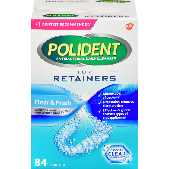 POLIDENT ANTIBACTERIAL DAILY CLEANSER FOR RETAINERS
