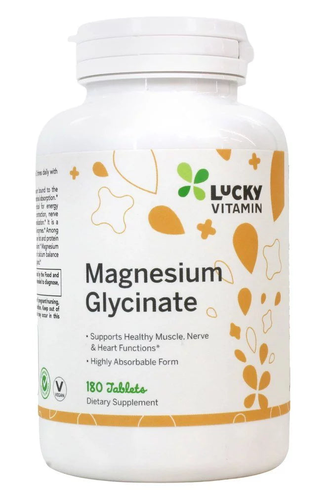 LUCKY VITAMIN MAGNESIUM GLYCINATE, 180 TABLETS