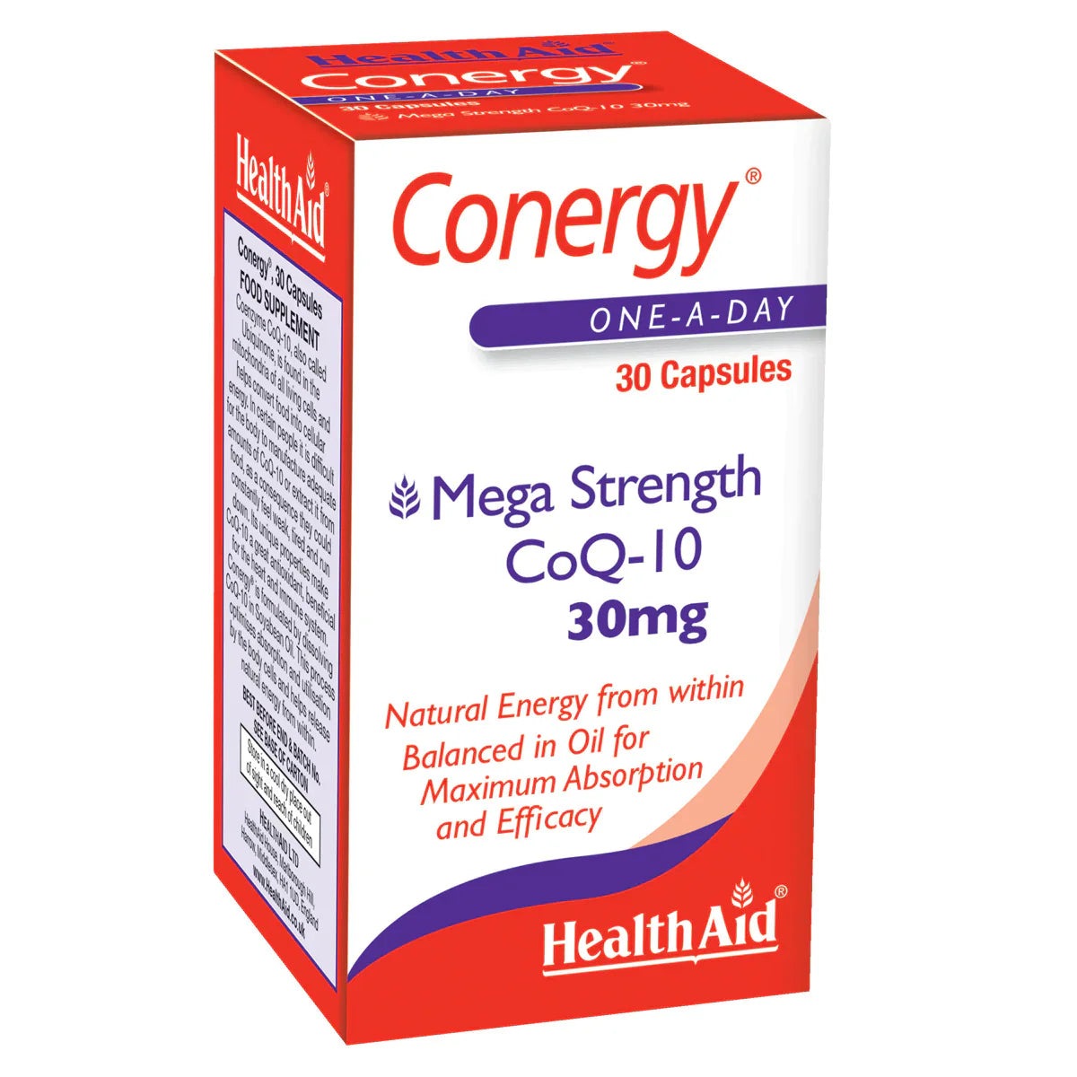 HEALTHAID CONERGY, 30 CAPSULES
