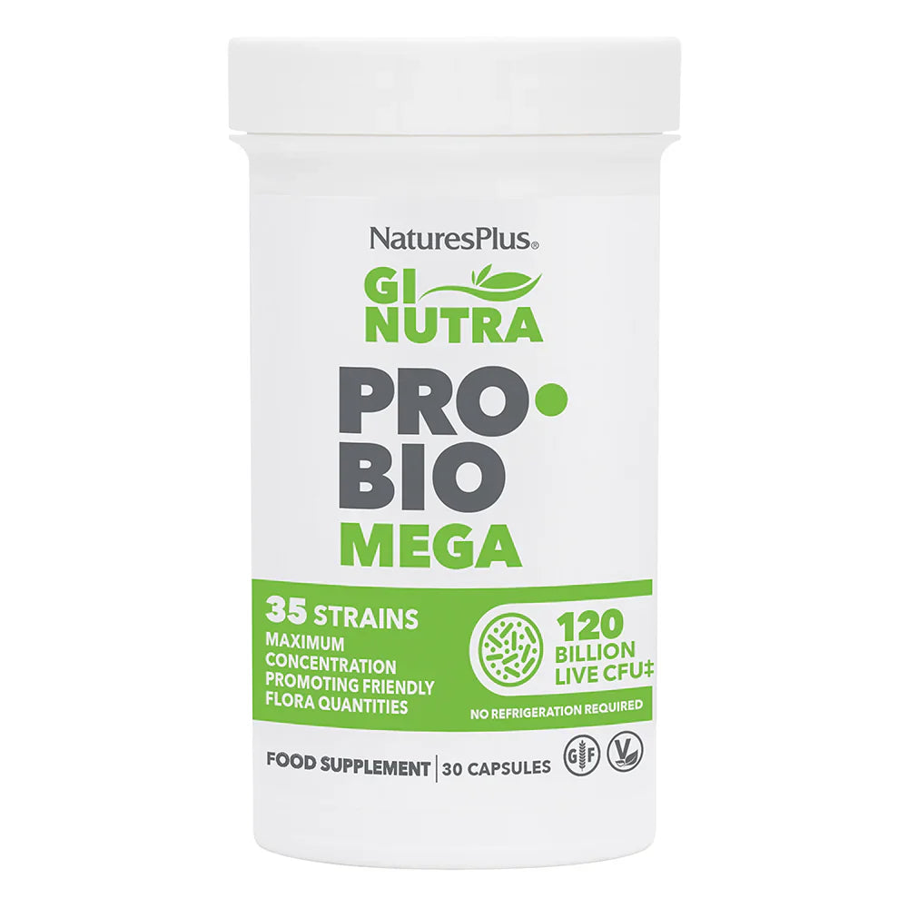 NATURESPLUS GI NUTRA PROBIO MEGA, 35 STRAINS, 30 CAPSULES