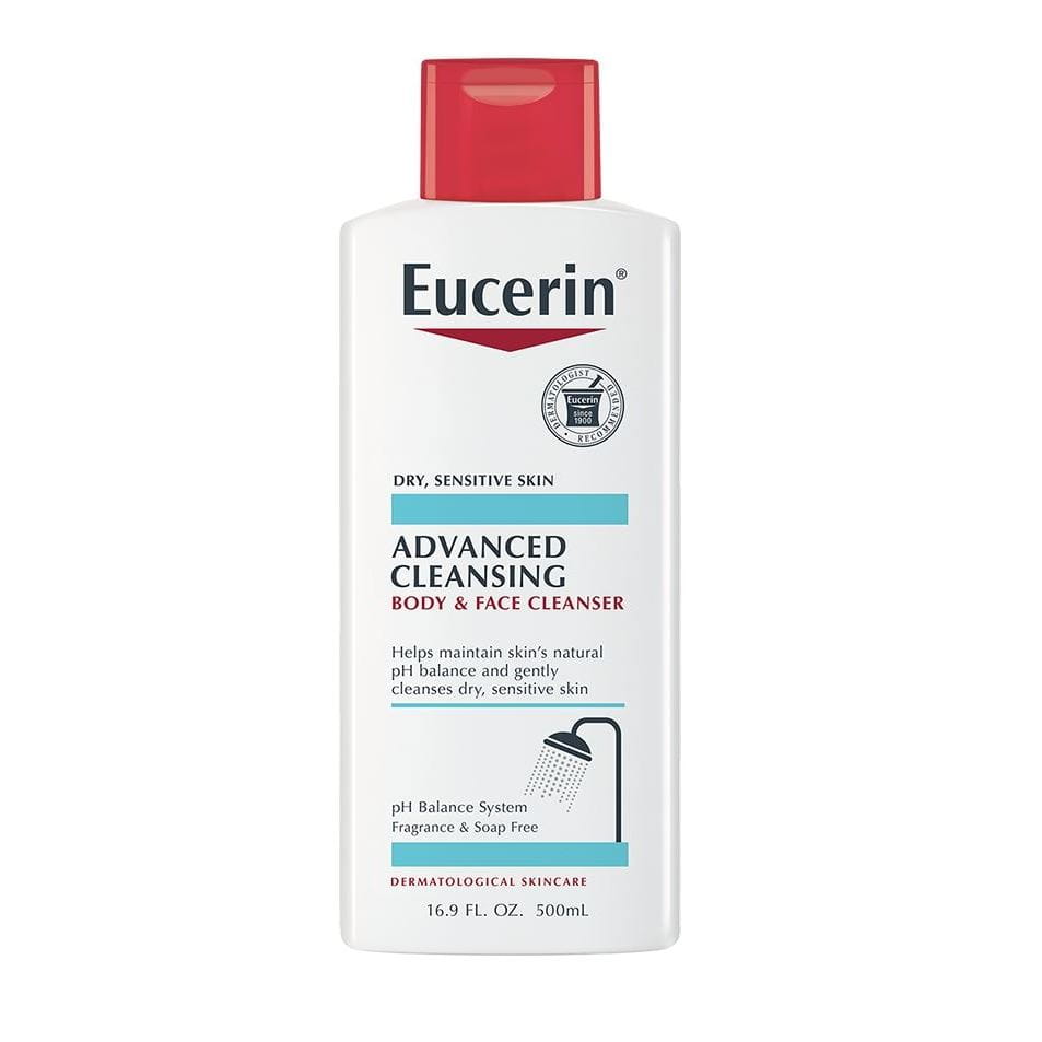 EUCERIN ADVANCED CLEANSING FACE & BODY CLEANSER 250ML
