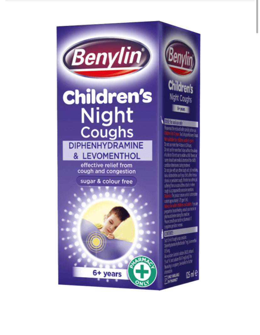 BENYLIN CHILDREN’S NIGHT COUGHS SYRUP 6+