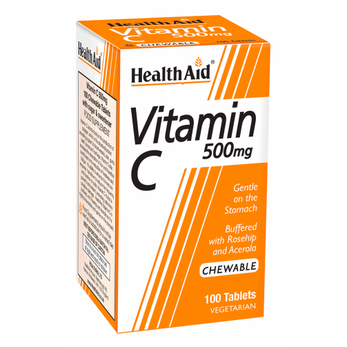 HEALTHAID VITAMIN C CHEWABLE 500MG