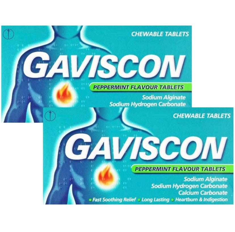 GAVISCON PEPPERMINT FLAVOUR TABLETS