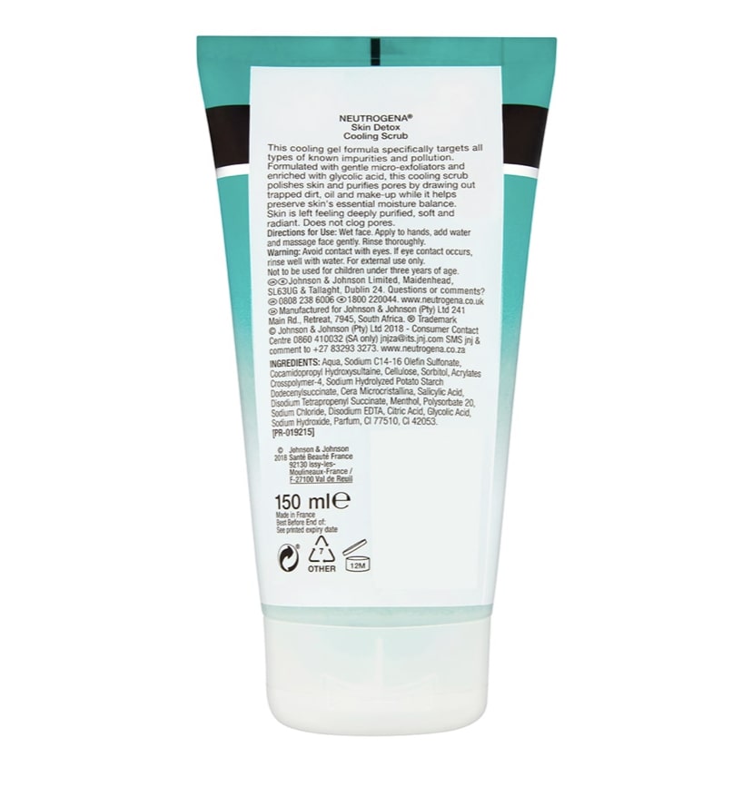 NEUTROGENA SKIN DETOX COOLING SCRUB