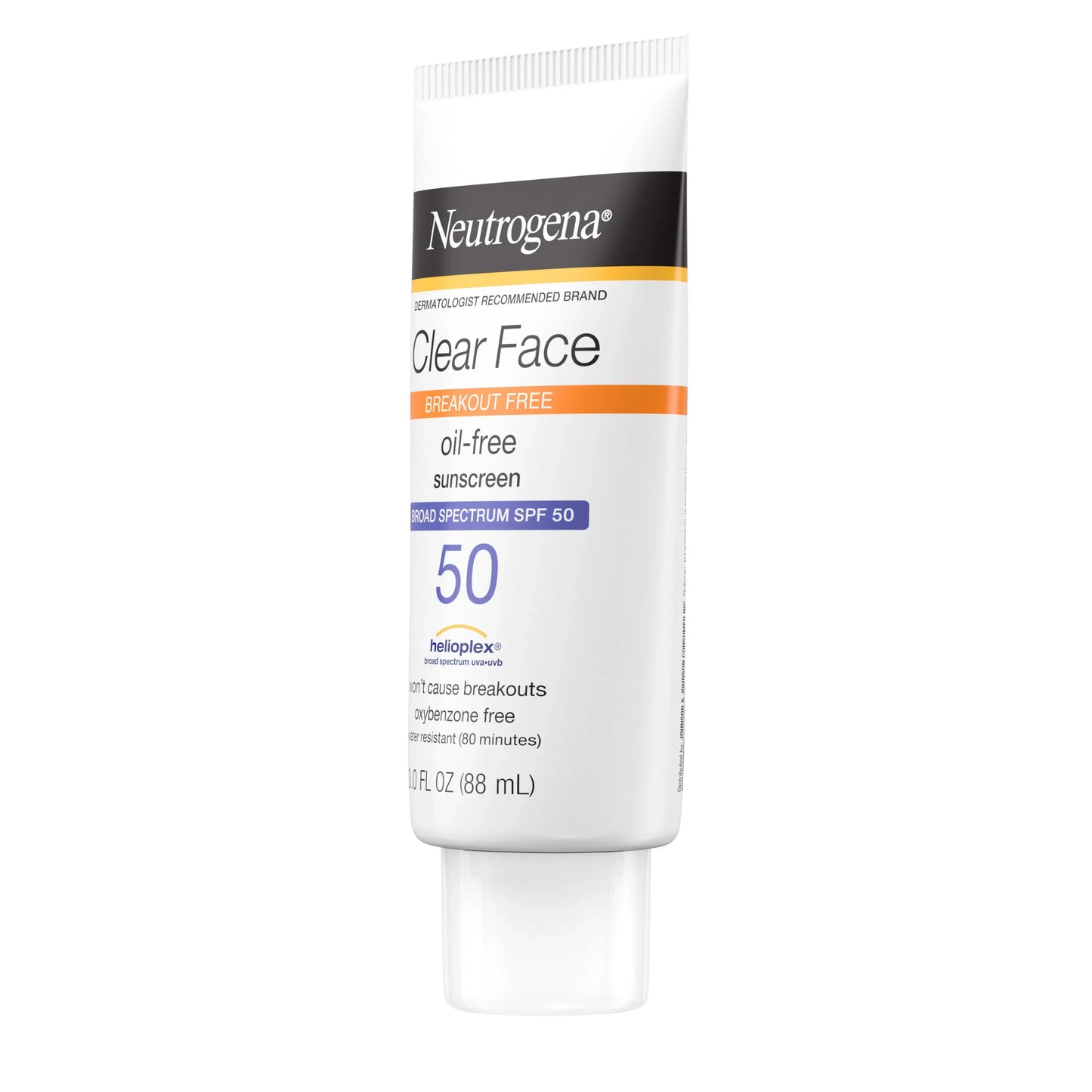 NEUTROGENA CLEAR FACE OIL-FREE SUNSCREEN SPF 50