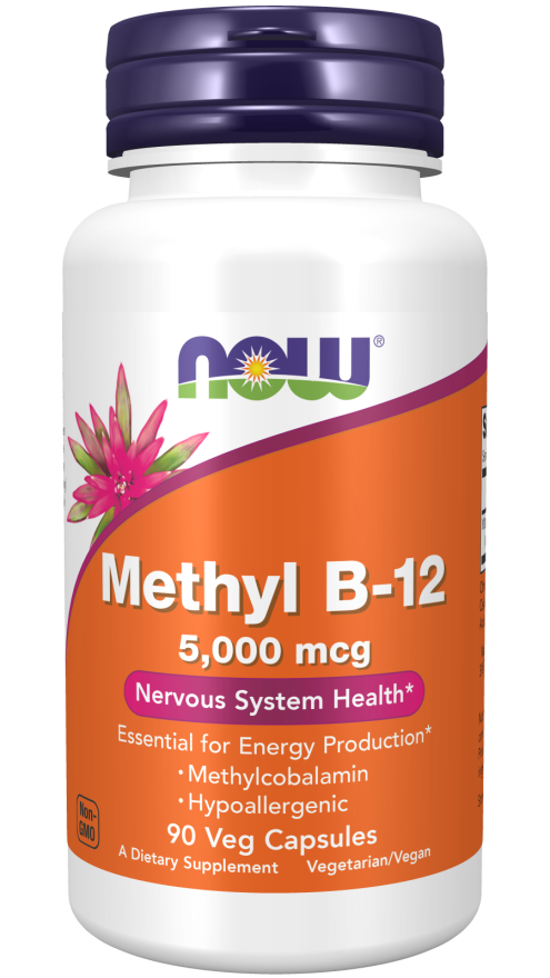 NOW METHYL B-12 5000MCG, 90 CAPSULES